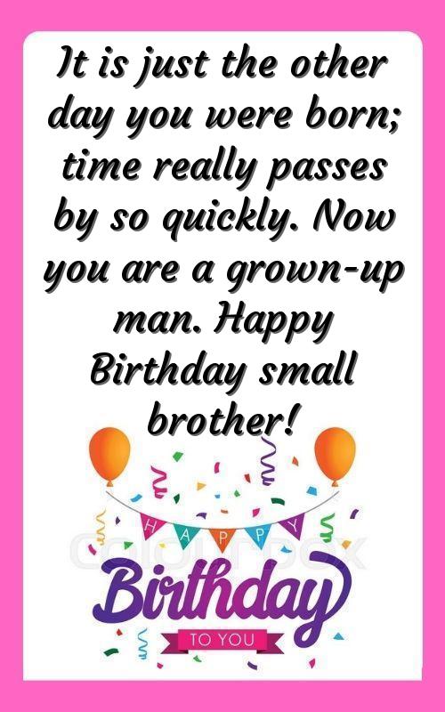 quotes on younger brother birthday